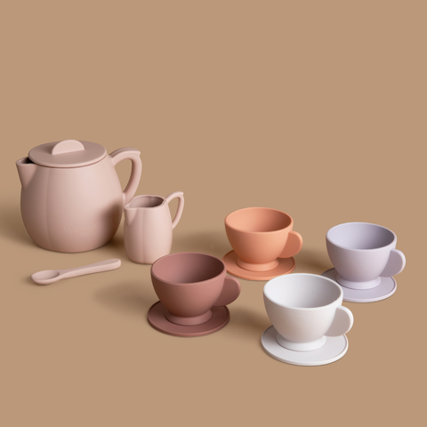 *LIMITED* Silicone Tea Set - Petal | Kids Pretend Playset