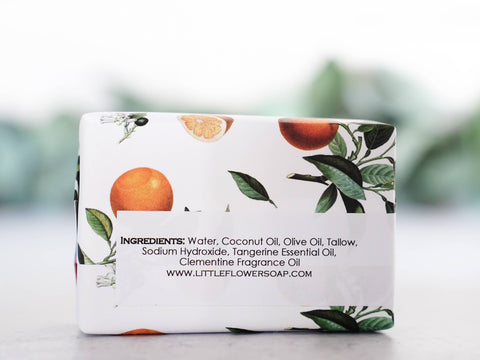 Tangerine Basil Handmade Soap