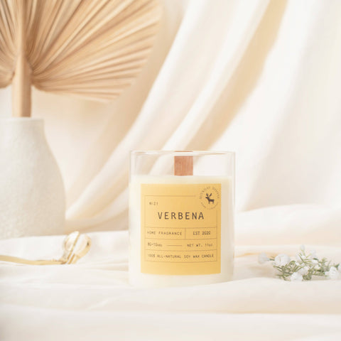 Verbena Signature Soy Wax Candle, 11 oz.