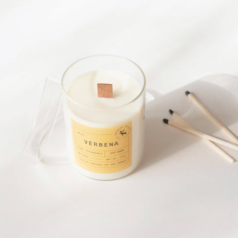 Verbena Signature Soy Wax Candle, 11 oz.