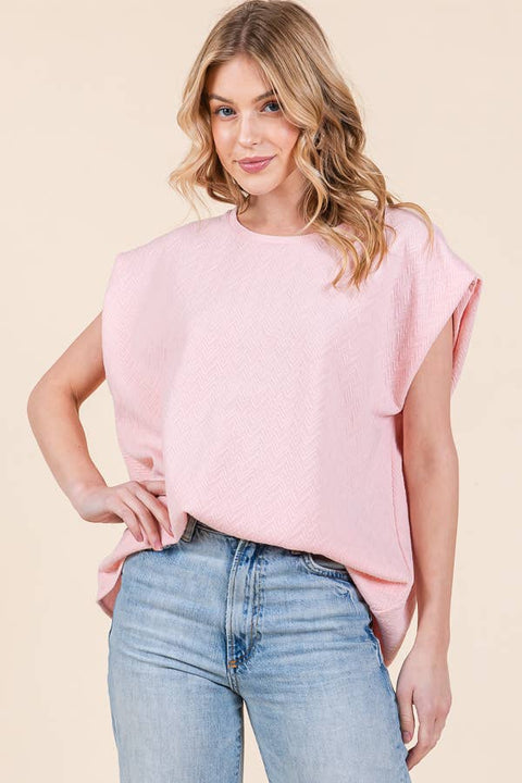 Ribbed Muscle Sleeve Top