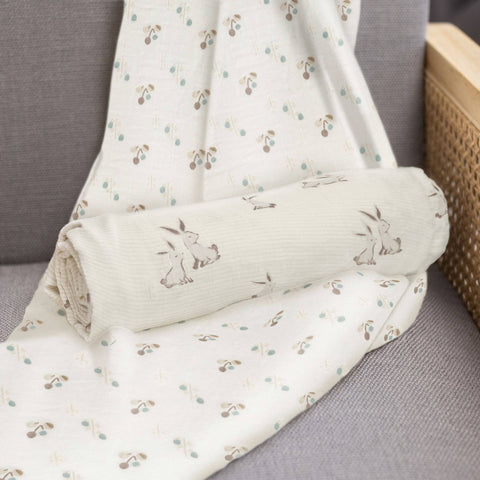 Organic Cotton Bunny Single Swaddle