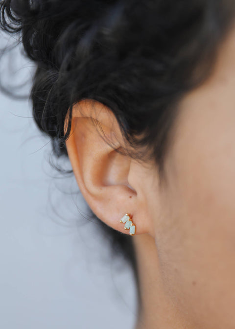 Offset Trio - Amazonite - Earring