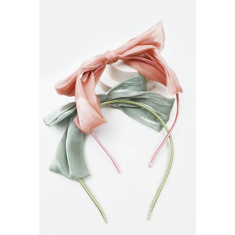 Shimmer Organza Bow Headband