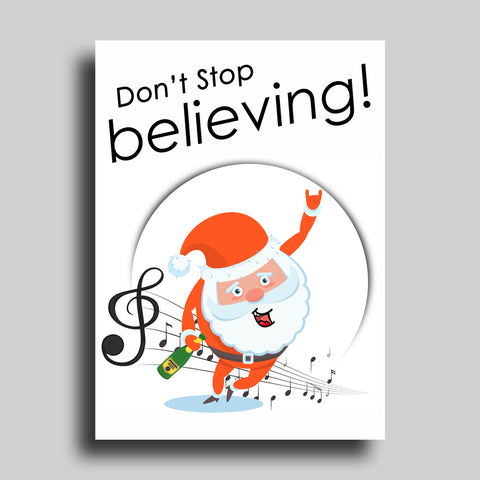 Don't Stop Believing Christmas Card