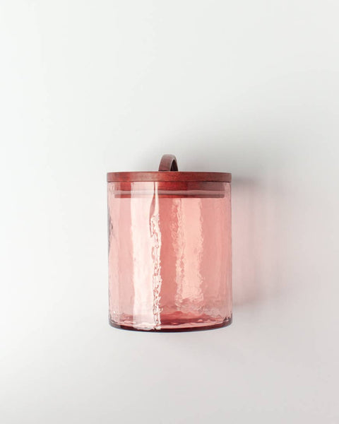 Handblown Hammered Glass Canisters (Small)