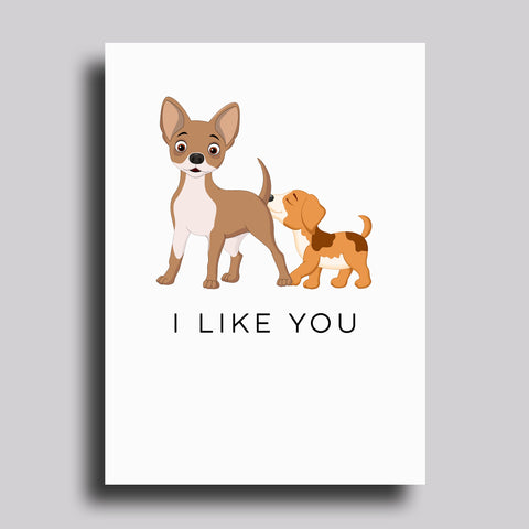 I Like You Greeting Card