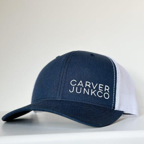 Carver Junk Co Hat - Black or Navy Snapback