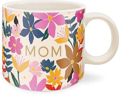 CERAMIC MUG  MODERN MOM FLORAL QUOTE