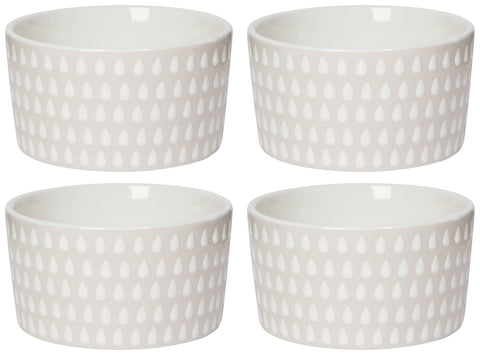 White Cloudburst Ramekins Set of 4