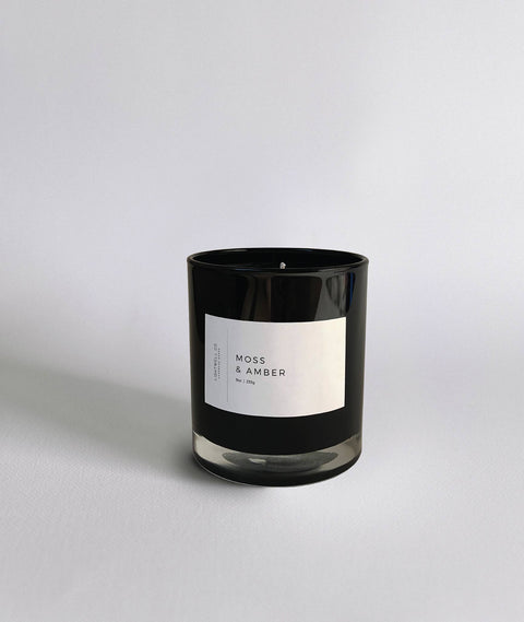 Moss & Amber Black Tumbler