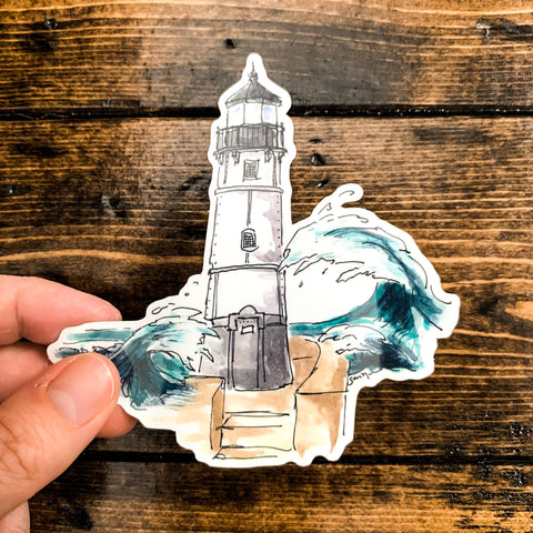 North Pier Lighthouse Vinyl Sticker