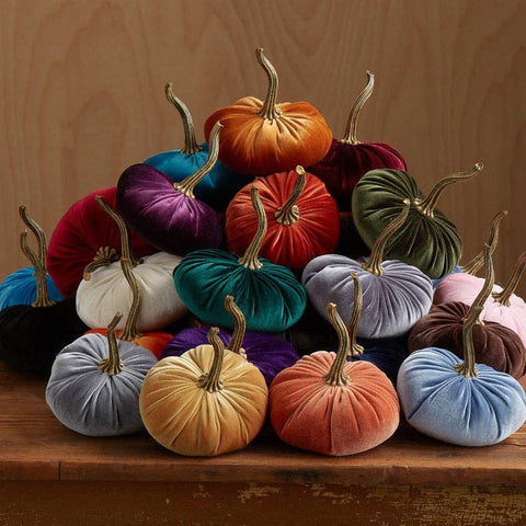 Small Velvet Pumpkins