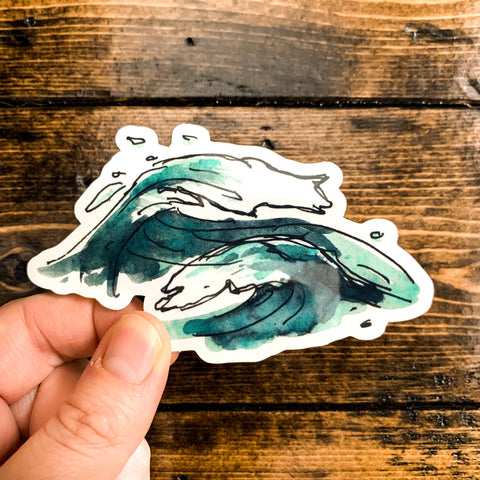 Wave Vinyl Sticker