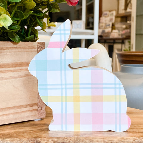 Spring Bunnies - Handcrafted Wood Decor