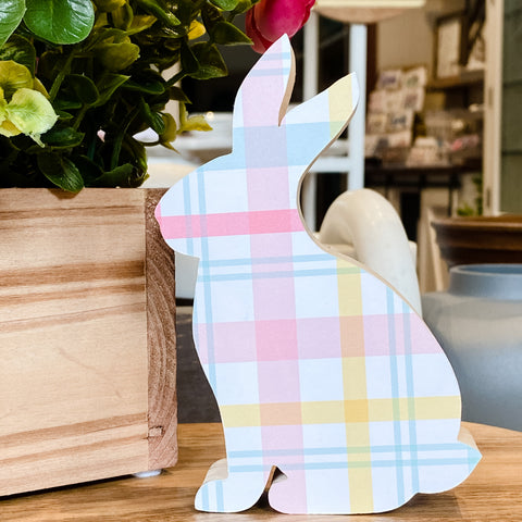 Spring Bunnies - Handcrafted Wood Decor