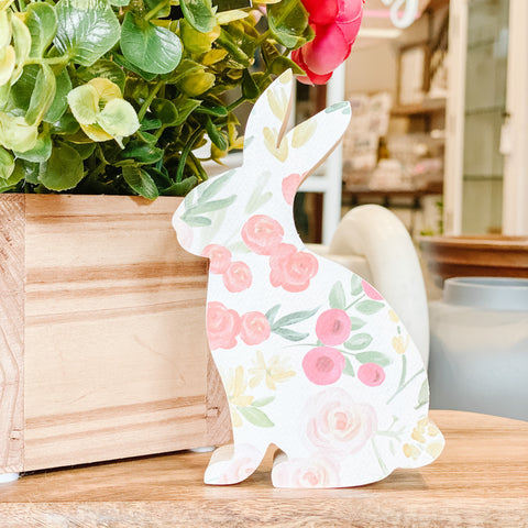 Spring Bunnies - Handcrafted Wood Decor