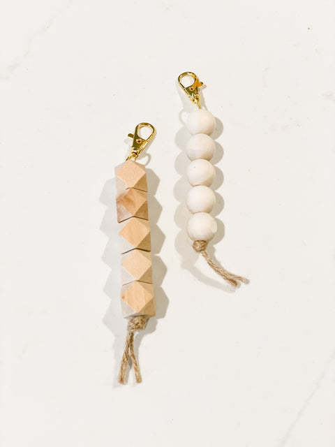 Handcrafted Bead Keychain